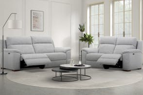 Hatfield 2 Piece Fabric Recliner Lounge Suite by Kuka Furniture