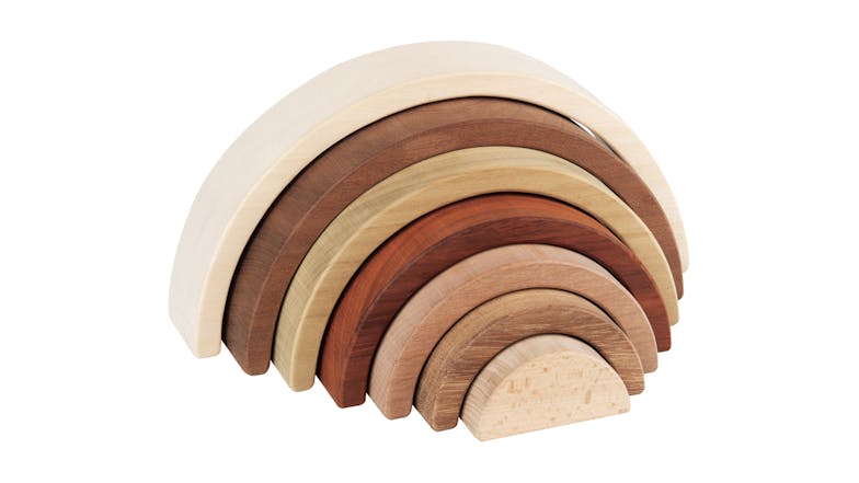 Discoveroo Exotic Wood Stacking Rainbow