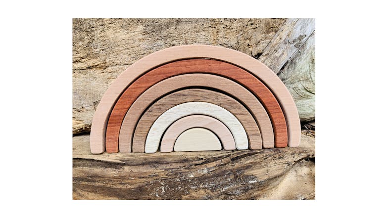 Discoveroo Exotic Wood Stacking Rainbow