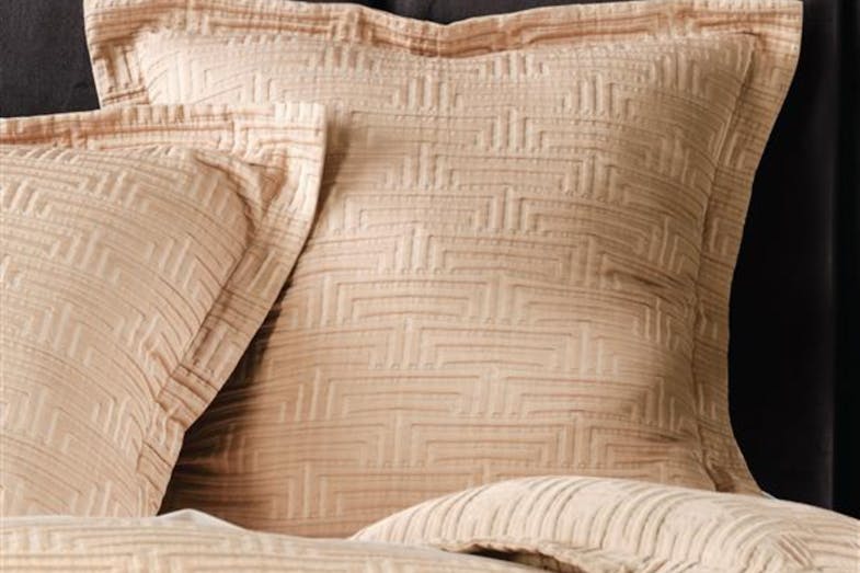 Winston Gold European Pillowcase by L'Avenue