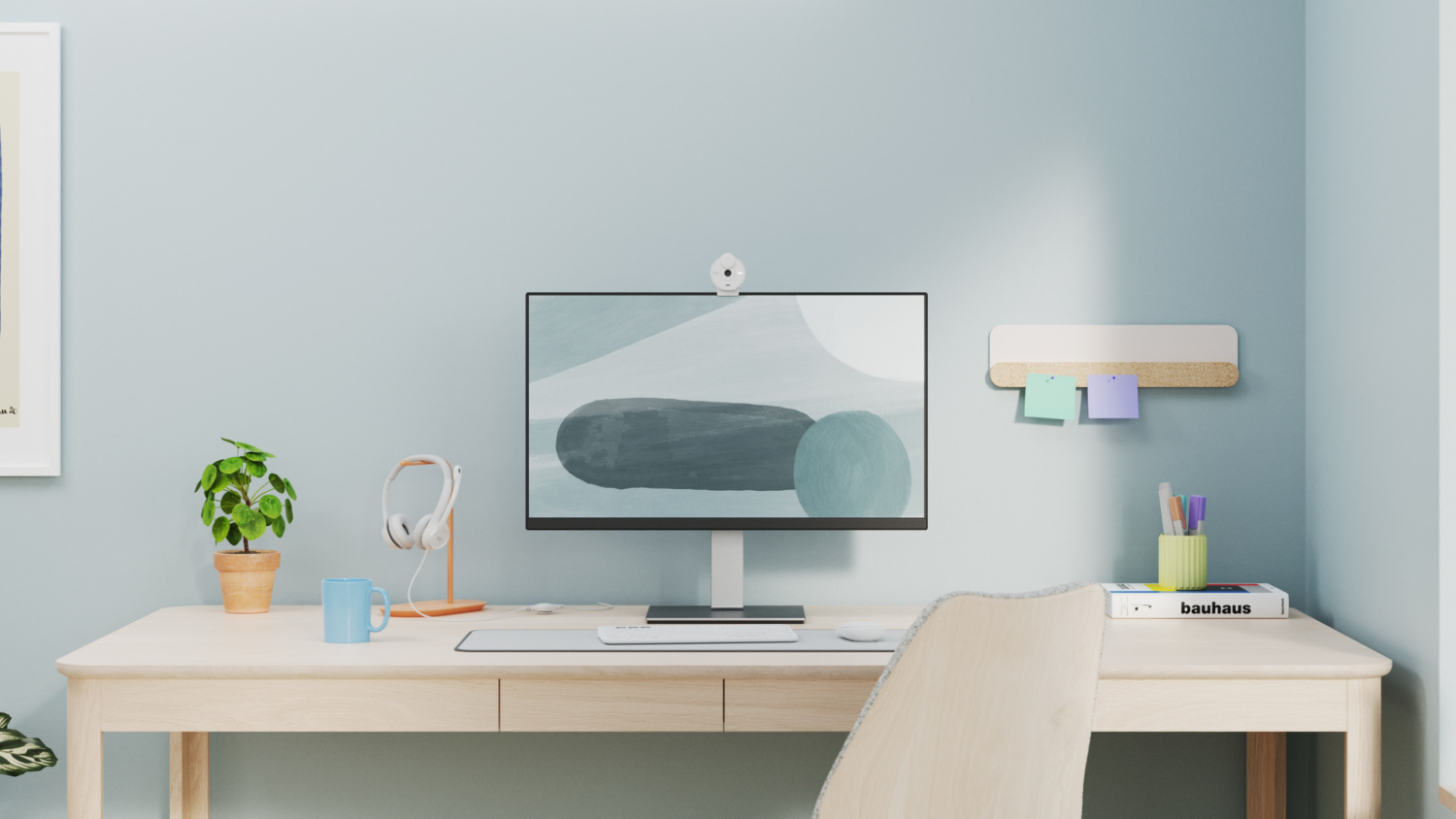 Logitech Brio 300 Full HD Webcam - Off White