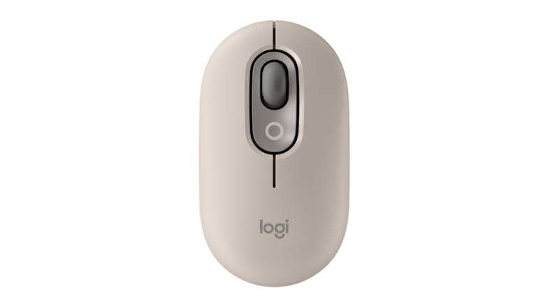 Logitech POP Wireless Mouse with Customizable Emoji Button - Mist Sand