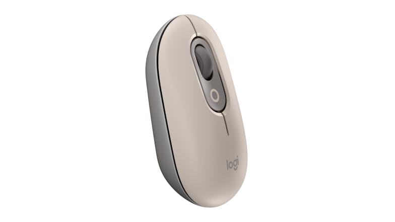 Logitech POP Wireless Mouse with Customizable Emoji Button - Mist Sand