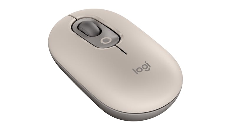 Logitech POP Wireless Mouse with Customizable Emoji Button - Mist Sand