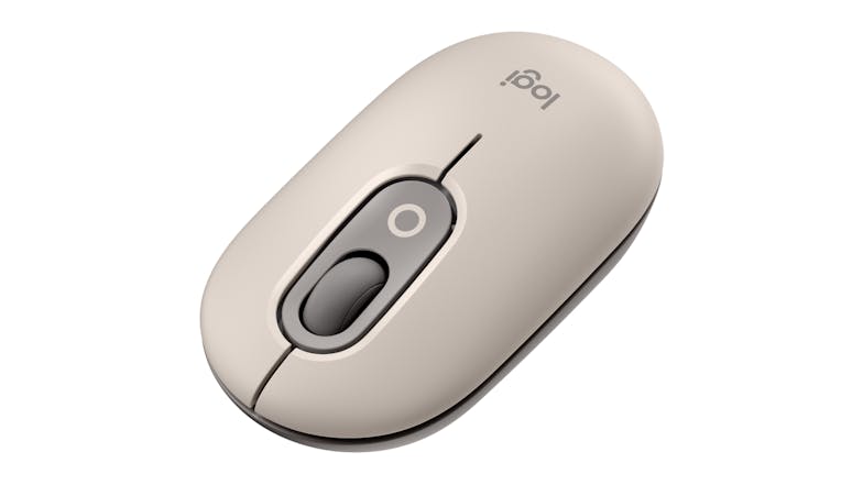 Logitech POP Wireless Mouse with Customizable Emoji Button - Mist Sand