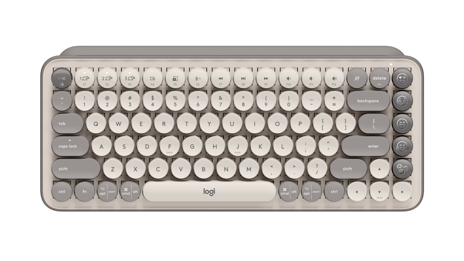 Logitech POP Keys Wireless Mechanical Keyboard with Customizable Emoji