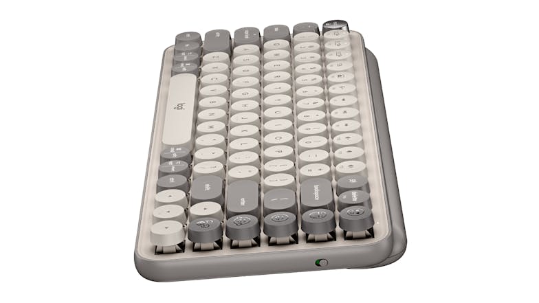 Logitech POP Keys Wireless Mechanical Keyboard with Customizable Emoji Keys - Mist Sand