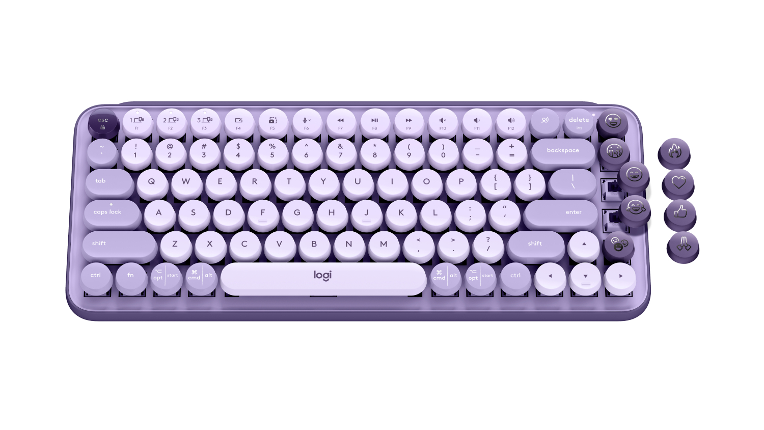 Logitech POP Keys Wireless Mechanical Keyboard with Customizable Emoji