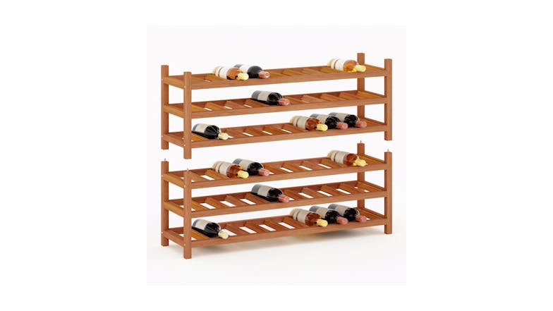 Holger Wine Rack Bundle 60 - Golden Teak