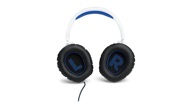 JBL Quantum 100P Wired Over-Ear Gaming Headset - White/Blue