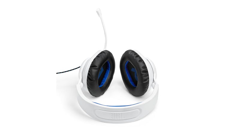 JBL Quantum 100P Wired Over-Ear Gaming Headset - White/Blue