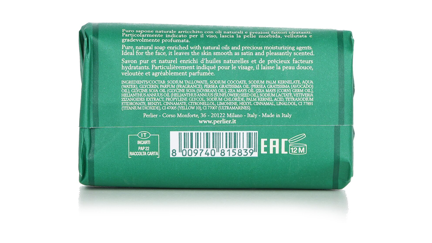 Perlier Vetiver Bar Soap - 125g/4.4oz