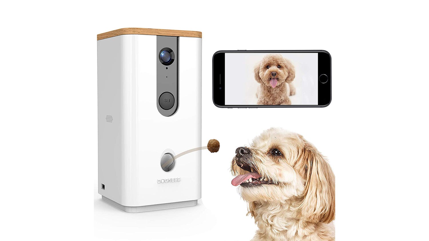 Dogness Smart Camera Treater - White