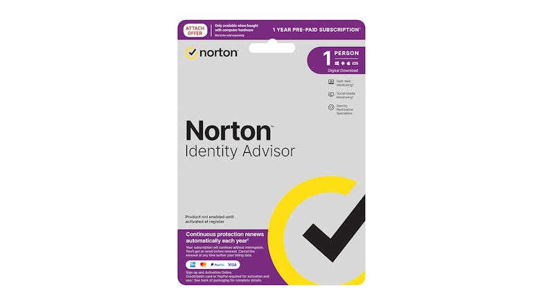 Norton Identity Advisor - 1 Device 12 Months