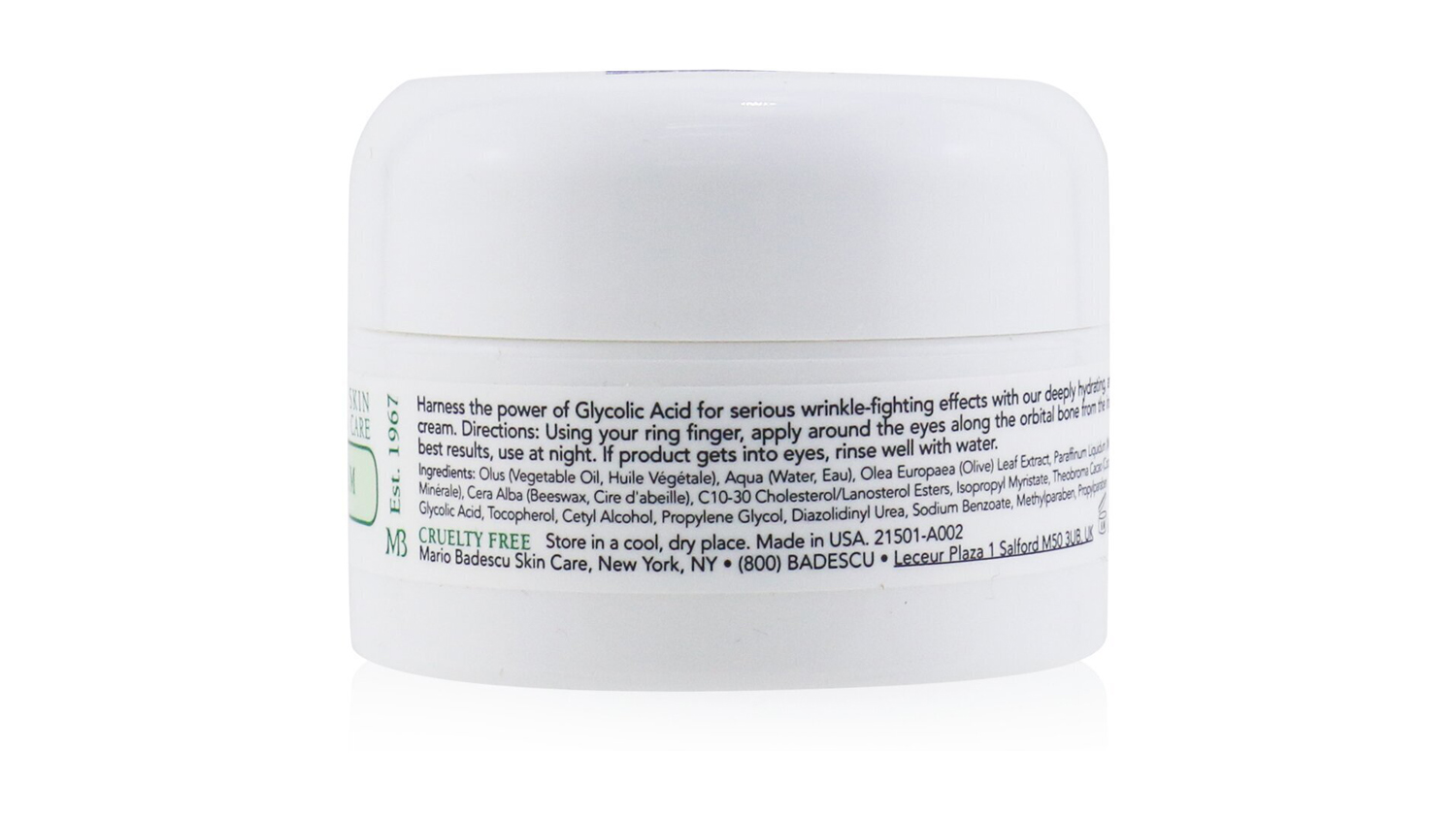 Mario Badescu Glycolic Eye Cream - For Combination/ Dry Skin Types - 14ml/0.5oz