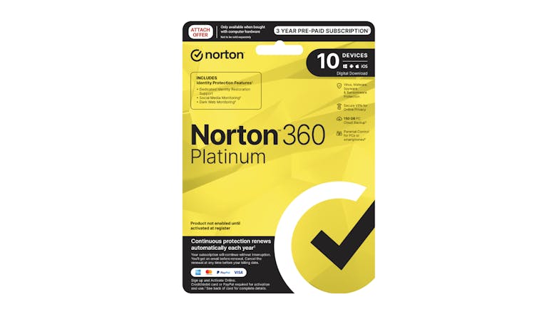 Norton 360 Platinum - 10 Devices 36 Months