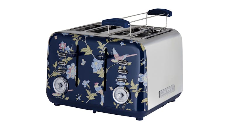 Laura Ashley Elvenden 4 Slice Toaster - Blue