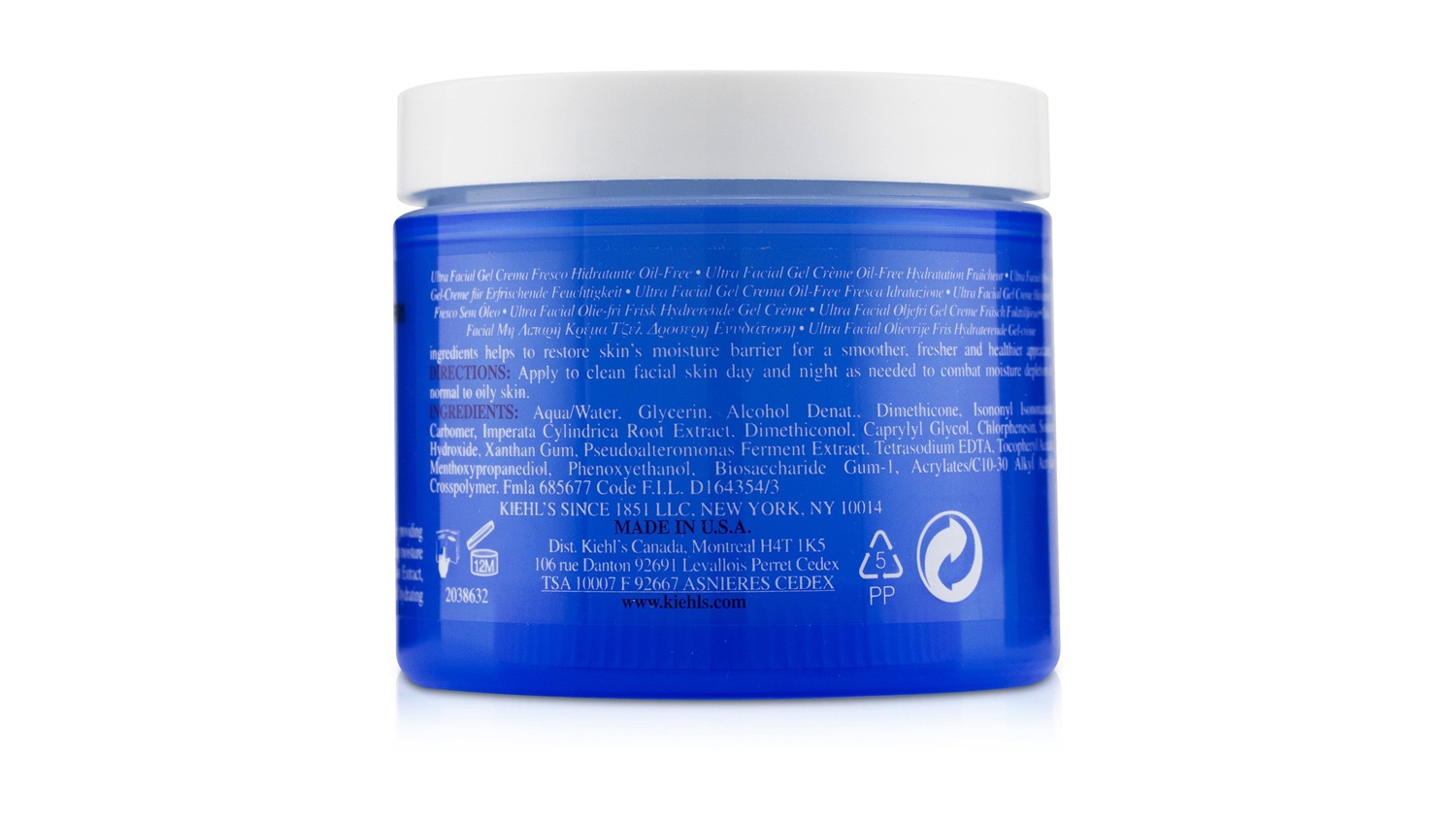 Kiehl's Ultra Facial Oil-Free Gel Cream - For Normal to Oily Skin Types - 125ml/4.2oz
