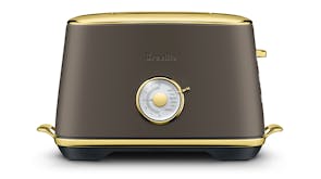 Breville the Toast Select Luxe Brass Trim 2 Slice Toaster - Portobello Mushroom
