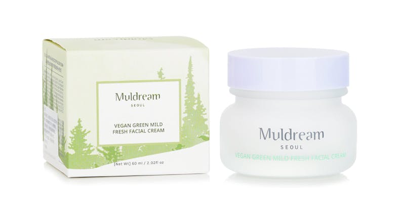 Muldream Vegan Green Mild Fresh Facial Cream - 60ml/2.02oz