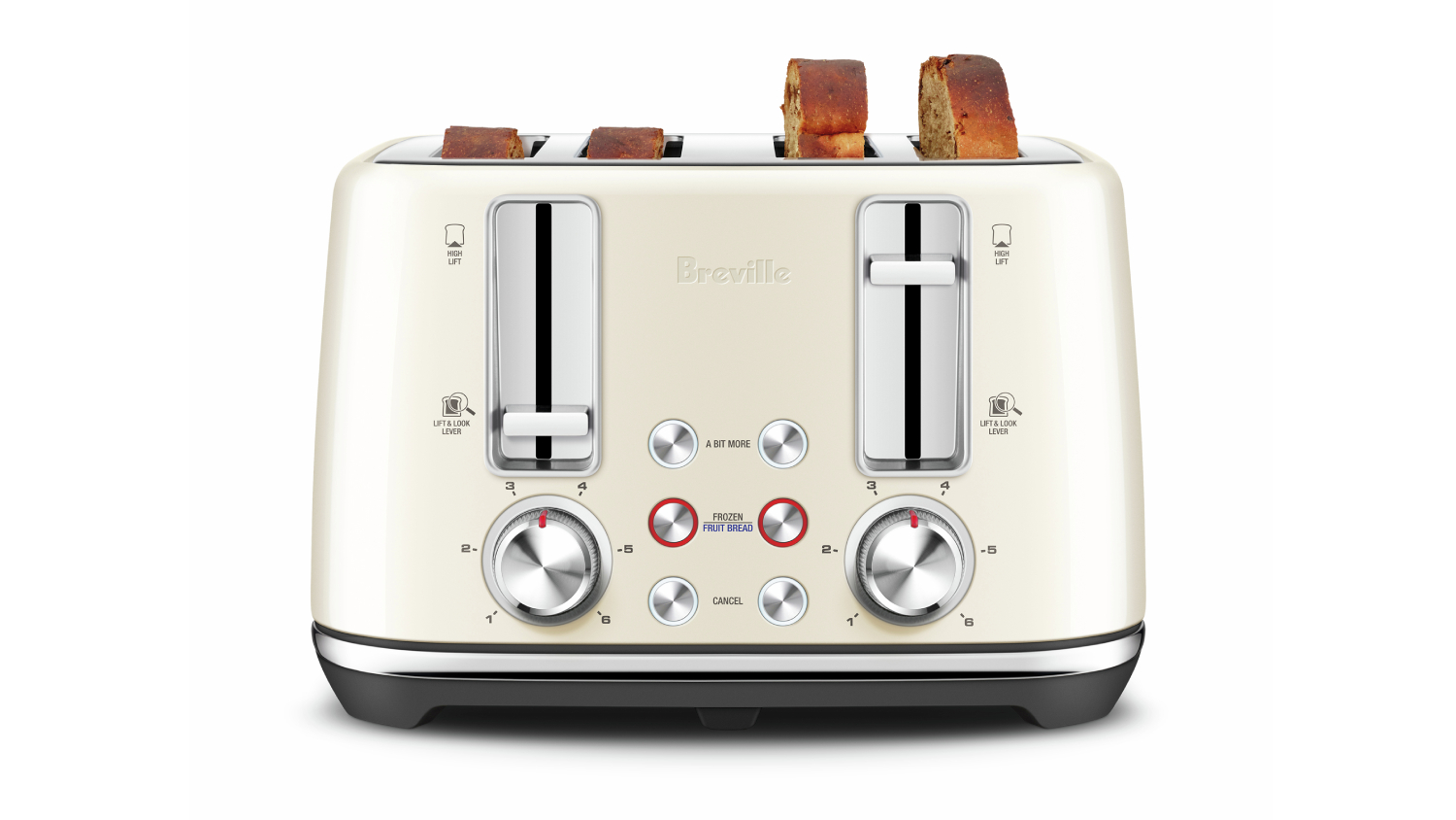 Breville "the ToastSet" 4 Slice Toaster - Cream