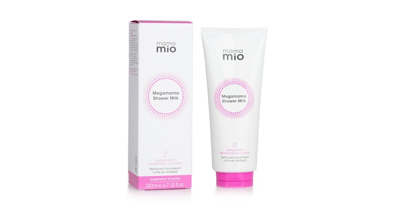 Mama Mio Megamama Shower Milk - Omega Rich Nourishing Cleanser - 200ml/6.7oz