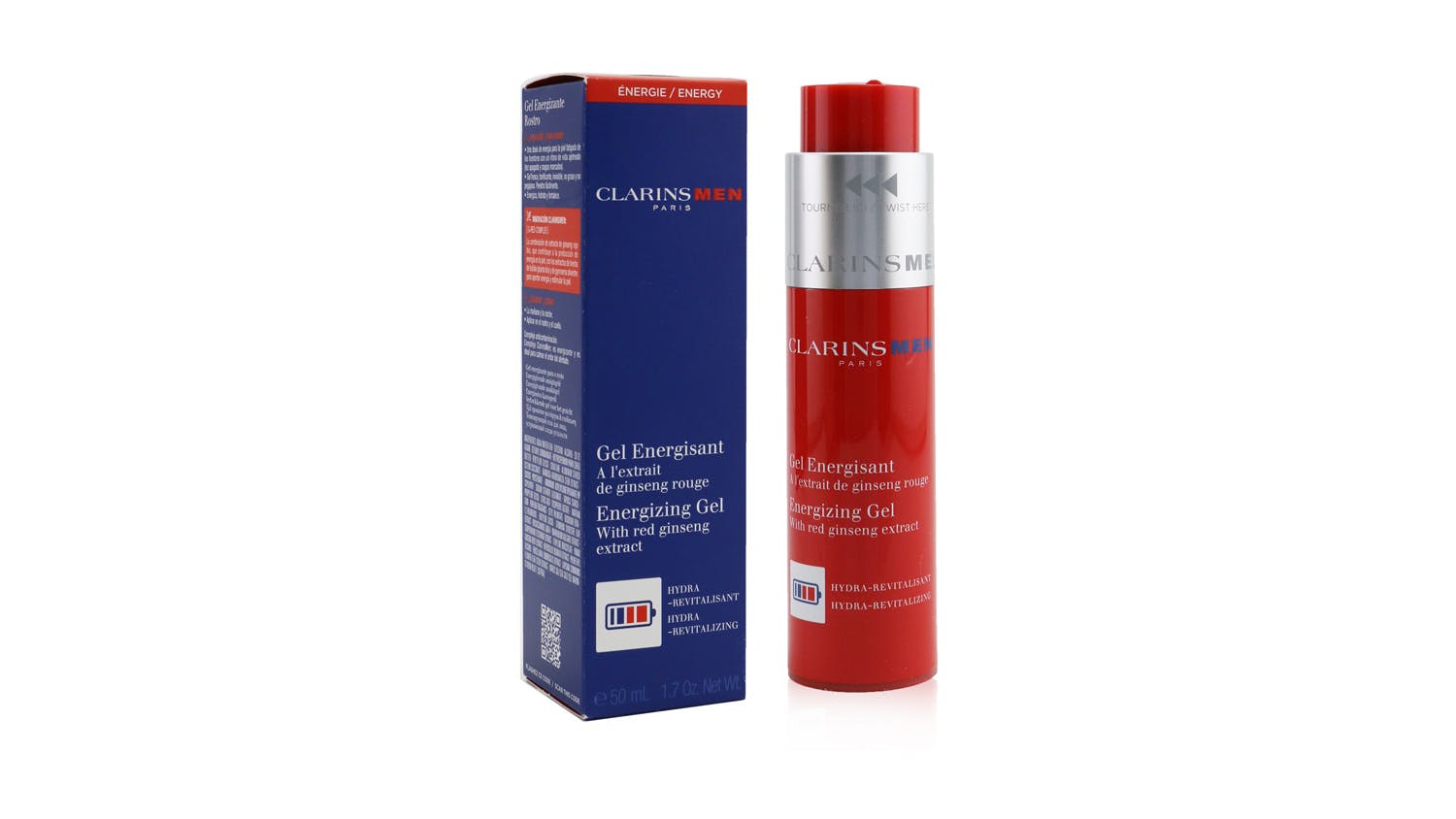 Clarins Men Energizing Gel With Red Ginseng Extract - 50ml/1.7oz
