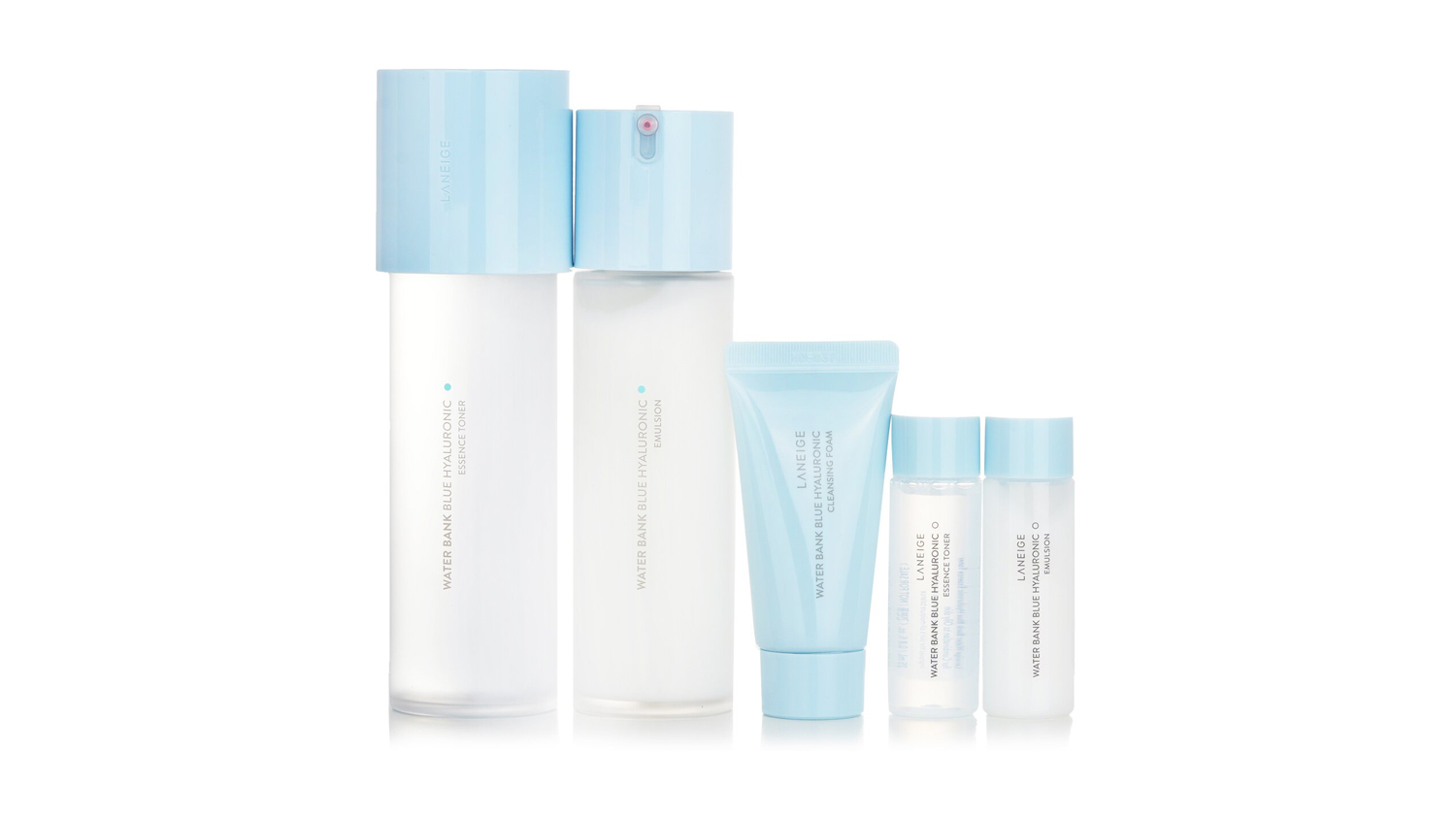 Water Bank Blue Hyaluronic 2 Step Essential Set (For Combination to Oily Skin) - 5pcs