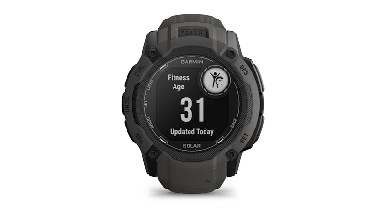 Garmin Instinct 2X Solar Smartwatch - Graphite (50mm Case, Bluetooth, GPS, Standard Edition)