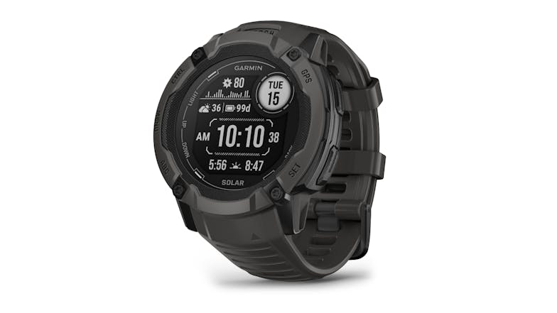 Garmin Instinct 2X Solar Smartwatch - Graphite (50mm Case, Bluetooth, GPS, Standard Edition)