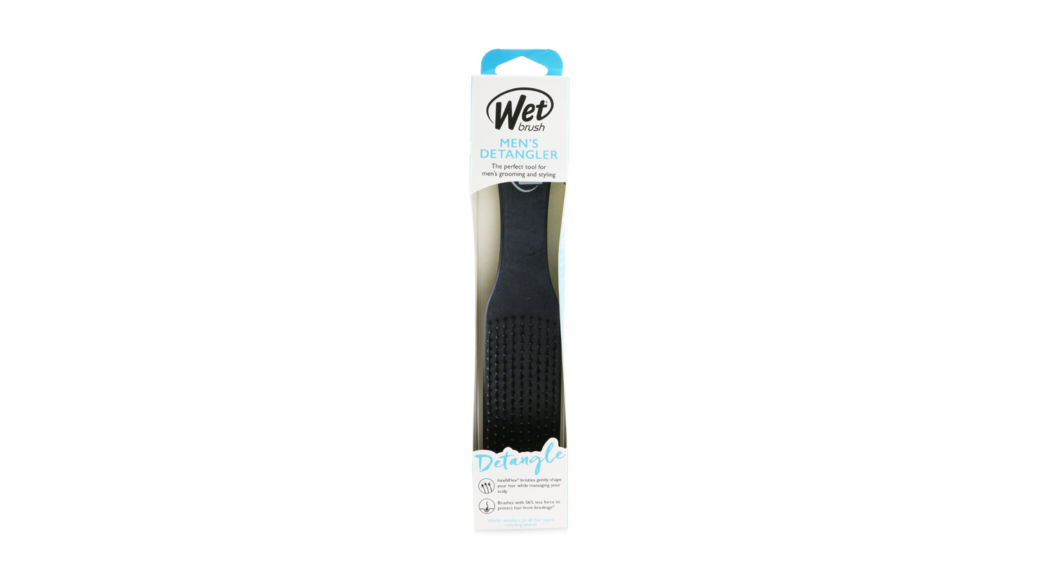 Wet Brush Men's Detangler Leather - # Black - 1pc
