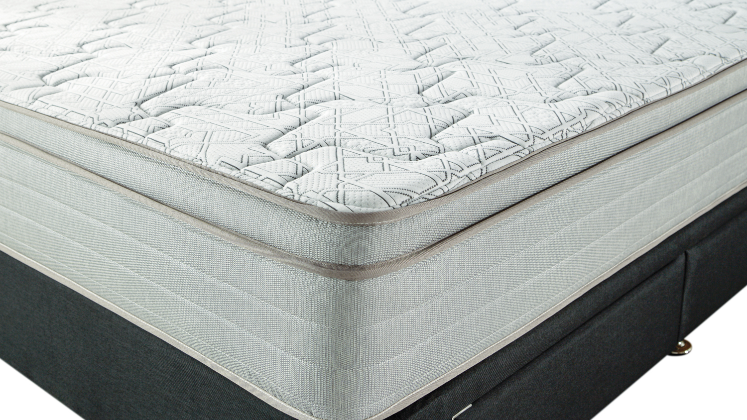 Conforma Classic II Medium Queen Mattress with Designer Black Drawer Bed Base