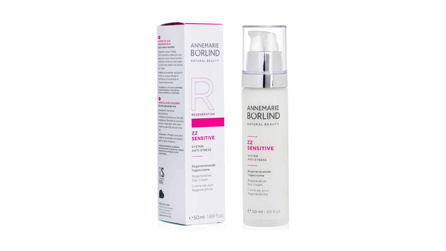 Annemarie Borlind ZZ Sensitive System Anti-Stress Regenerative Day Cream - For Sensitive Skin - 50ml/1.69oz