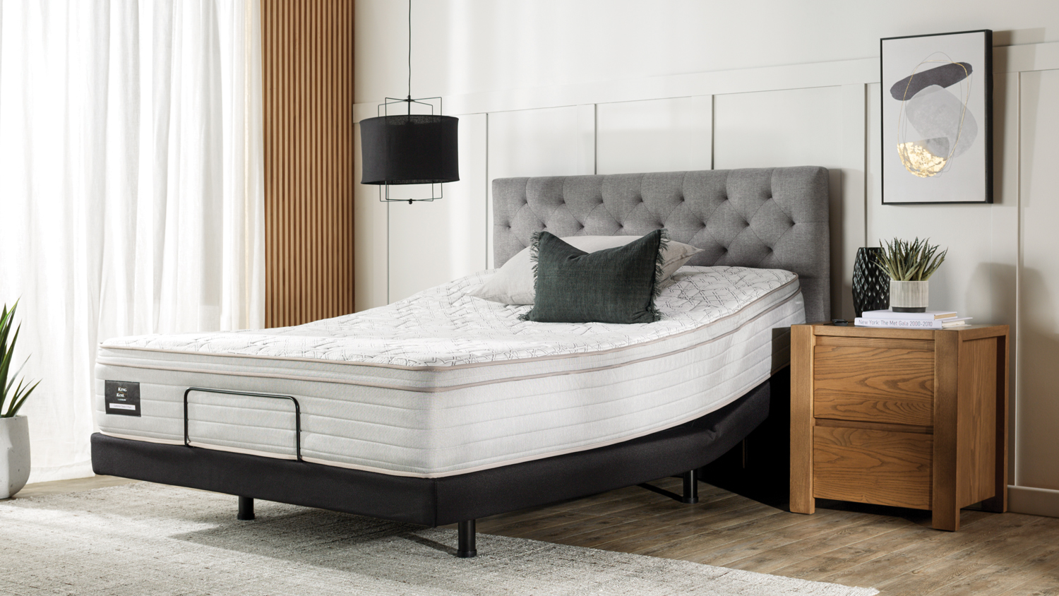 King Koil Conforma Classic II Soft Queen Mattress with Refresh Adjustable Base by A.H. Beard