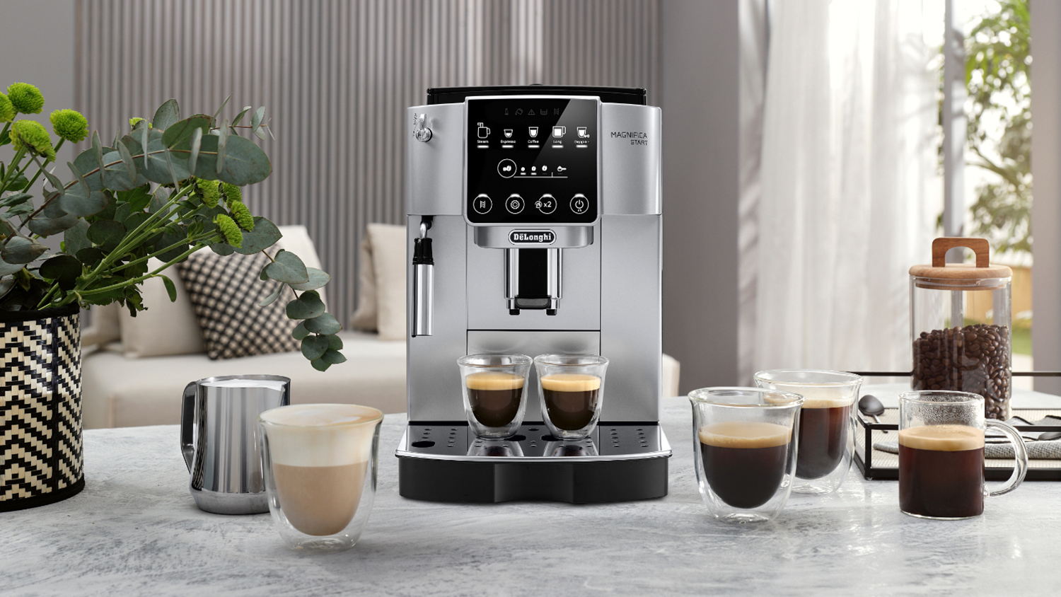 De'Longhi Magnifica Start 15 Bar Pump Automatic Espresso Machine - Silver