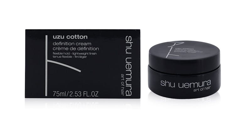 Uzu Cotton Definition Hair Cream - Flexible Hold Lightweight Finish - 75ml/2.53oz