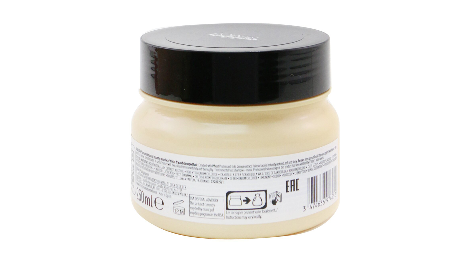 Professionnel Serie Expert - Absolut Repair Gold Quinoa + Protein Instant Resurfacing Mask (For Dry and Damaged Hair) - 250ml/8.5oz