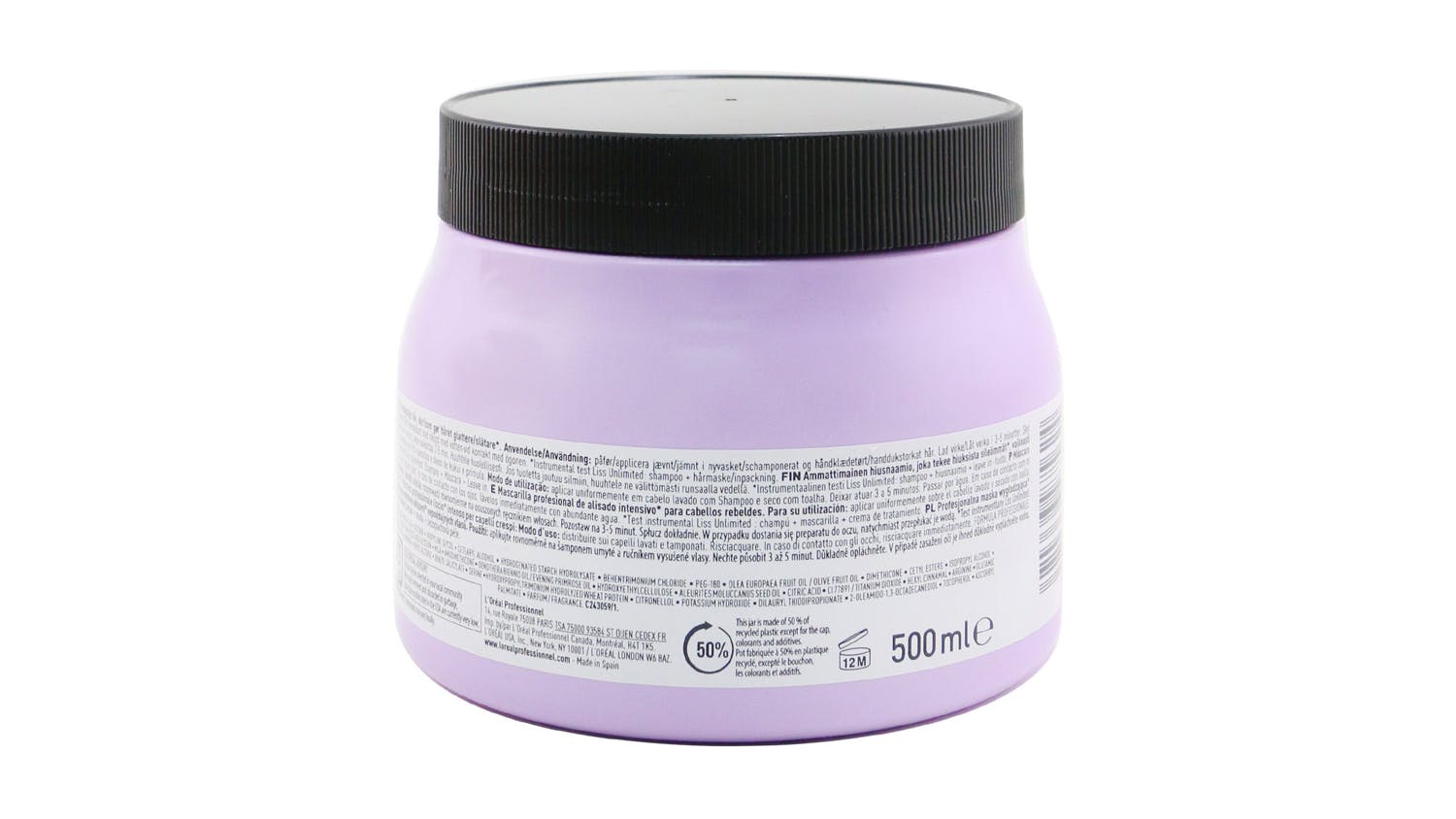 Professionnel Serie Expert - Liss Unlimited Prokeratin Intense Smoothing Mask (For Unruly Hair) - 500ml/16.9oz