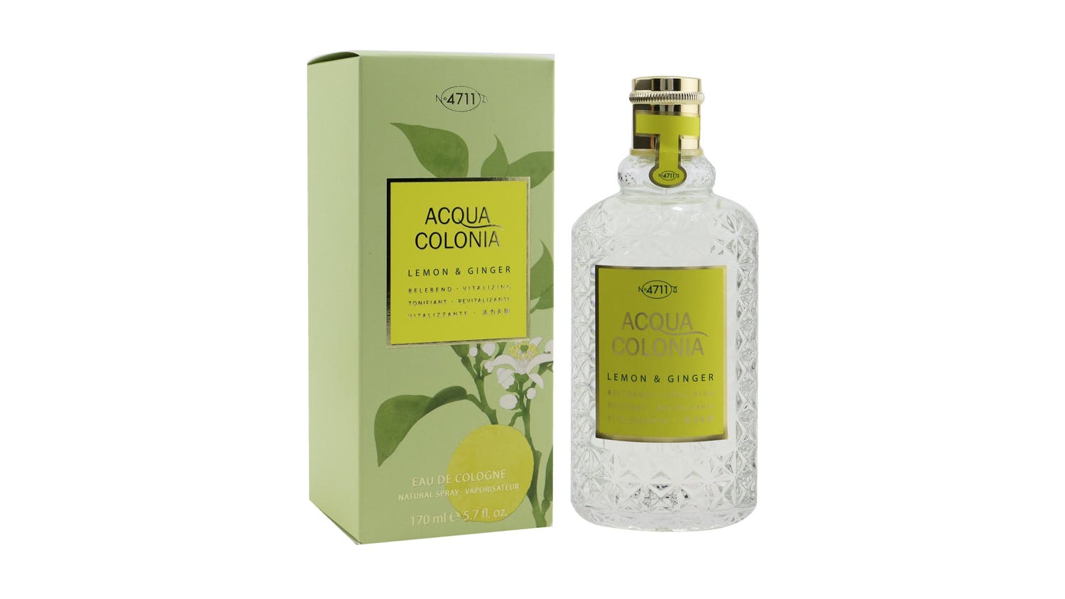 Acqua Colonia Lemon and Ginger Eau De Cologne Spray - 170ml/5.7oz