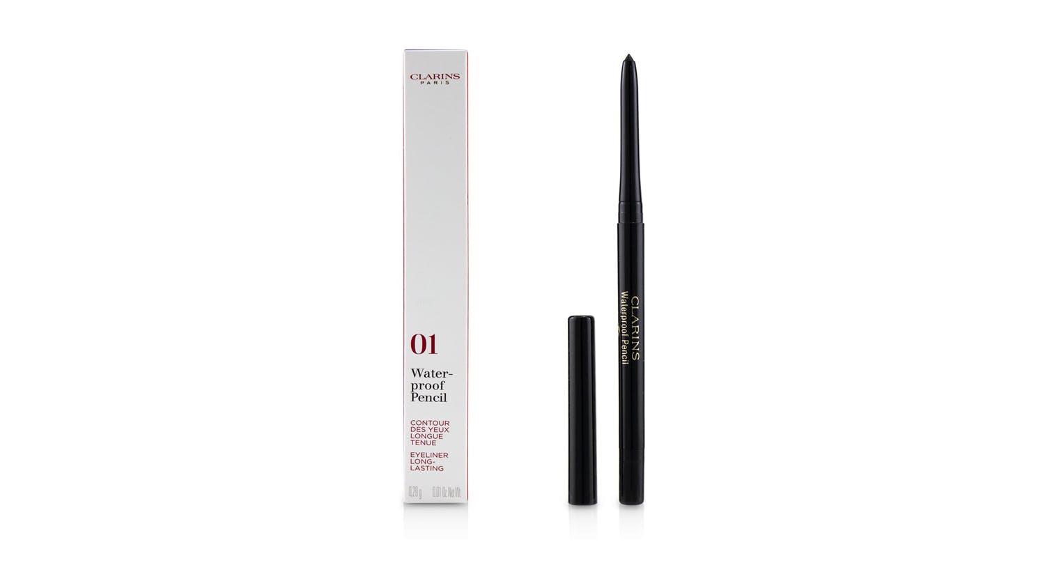 Clarins Waterproof Pencil - # 01 Black Tulip - 0.29g/0.01oz