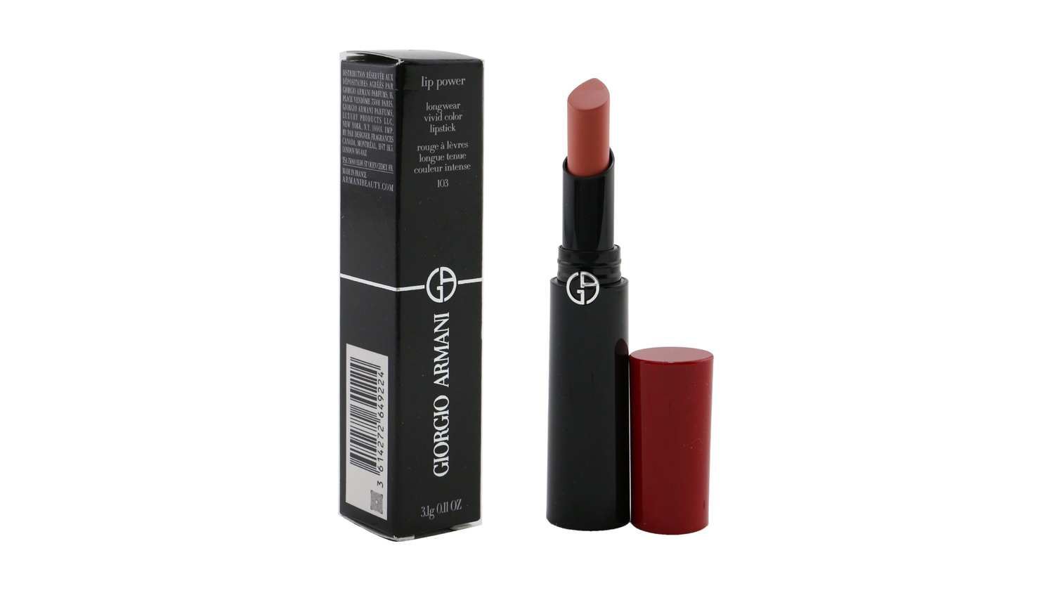 Giorgio Armani Lip Power Longwear Vivid Color Lipstick - # 103 Androgino - 3.1g/0.11oz