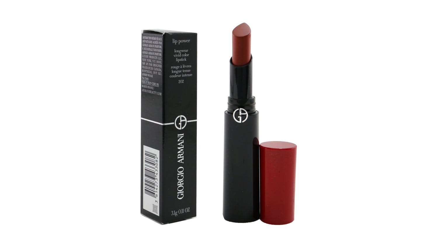 Lip Power Longwear Vivid Color Lipstick - # 202 Grazia - 3.1g/0.11oz