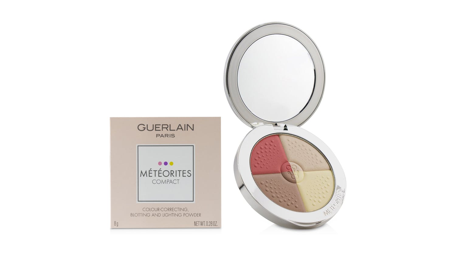 Guerlain Meteorites Compact Colour Correcting, Blotting And Lighting Powder - # 4 Dore/Golden - 8g/0.28oz