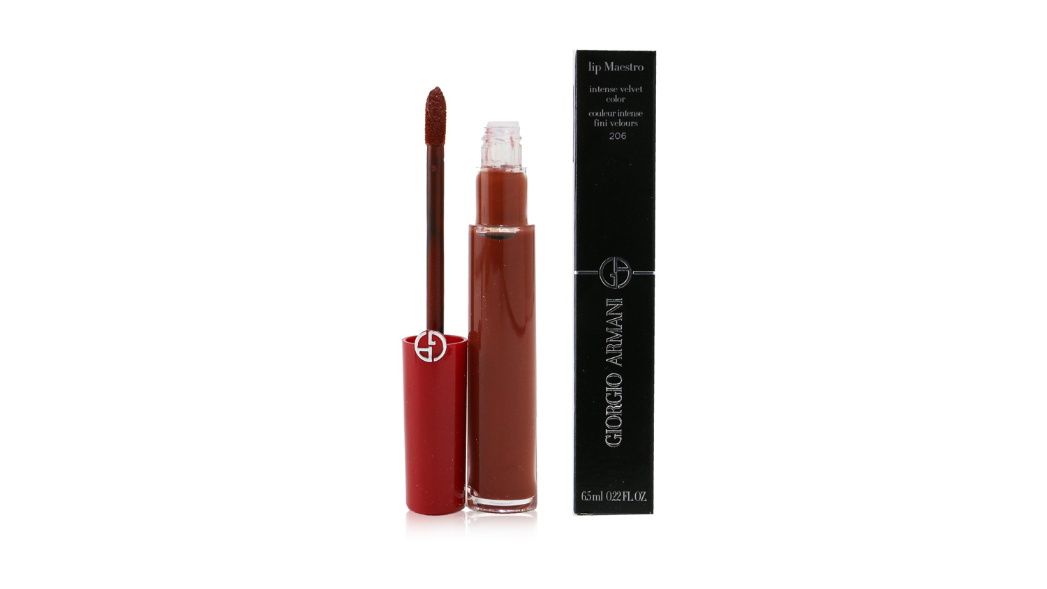 Giorgio Armani Lip Maestro Intense Velvet Color (Liquid Lipstick) - # 206 (Cedar) - 6.5ml/0.22oz