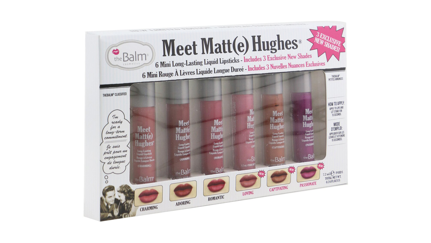 TheBalm Meet Matt(e) Hughes 6 Mini Long Lasting Liquid Lipsticks Kit - Vol. 3 - 6x1.2ml/0.04oz