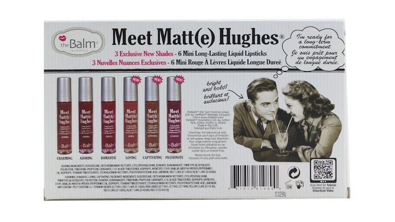TheBalm Meet Matt(e) Hughes 6 Mini Long Lasting Liquid Lipsticks Kit - Vol. 3 - 6x1.2ml/0.04oz