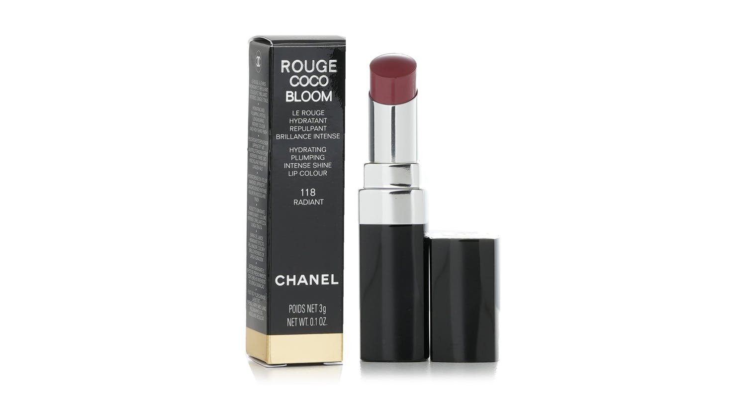 Chanel Rouge Coco Bloom Hydrating Plumping Intense Shine Lip Colour - # 118 Radiant - 3g/0.1oz