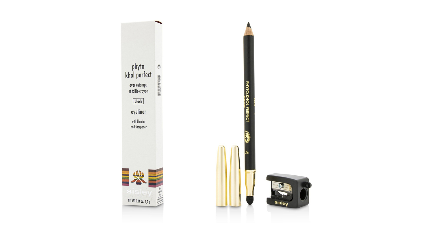 Phyto Khol Perfect Eyeliner (With Blender and Sharpener) - # Black - 1.2g/0.04oz