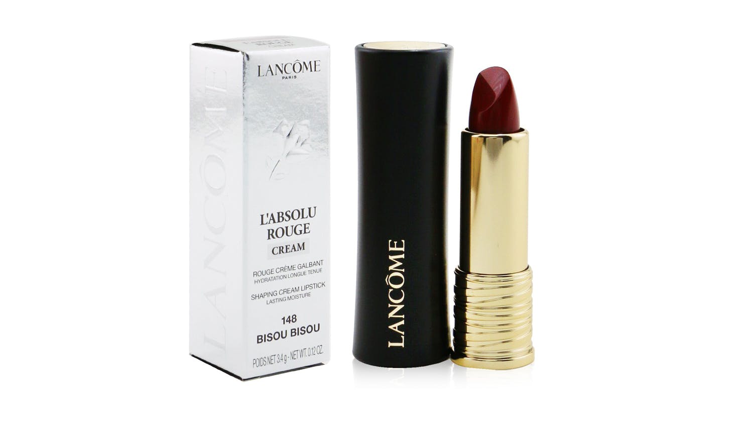 L'Absolu Rouge Cream Lipstick- # 148 Bisou Bisou - 3.4g/0.12oz