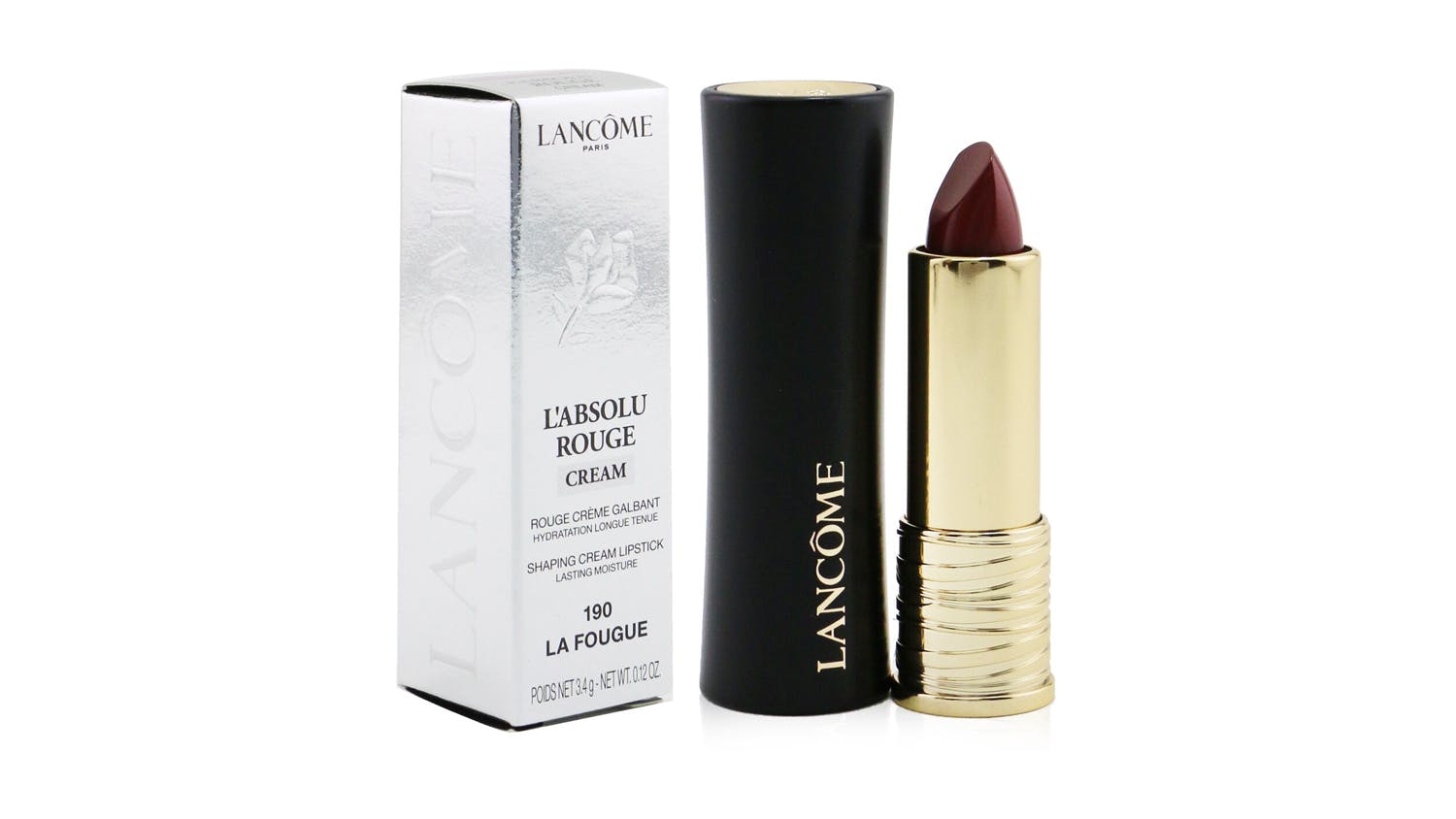 L'Absolu Rouge Cream Lipstick - # 190 La Fougue - 3.4g/0.12oz